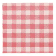 Servetter Röd Rutig - 100-pack