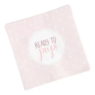 Servetter Ready to Pop Rosa - 20-pack