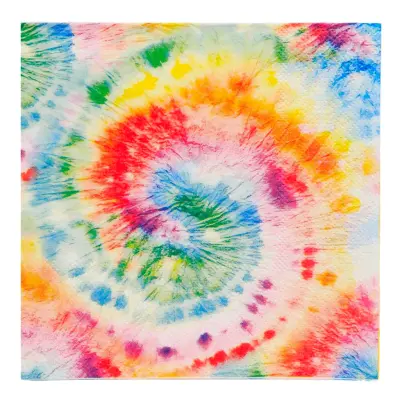 Servetter Regnbåge Tie Dye - 20-pack