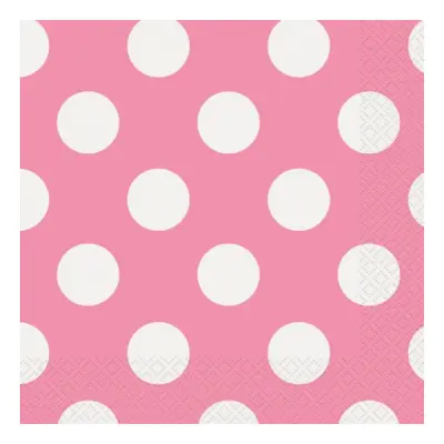 Servetter Rosa Prickiga - 16-pack