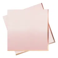 Servetter Roséguld/Rosa Ombre - 16-pack