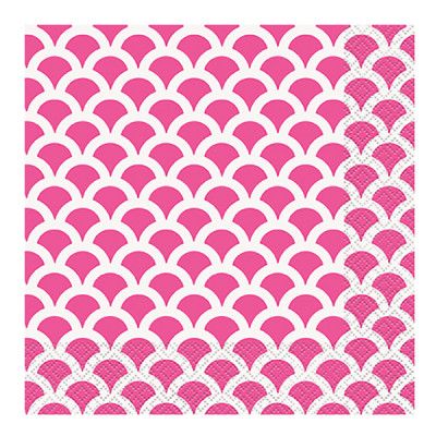 Servetter Snäckskal Rosa - 16-pack