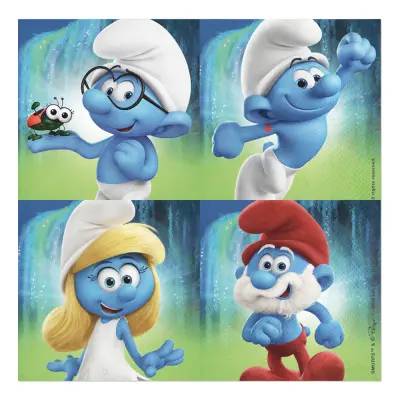 Servetter Smurfarna - 20-pack