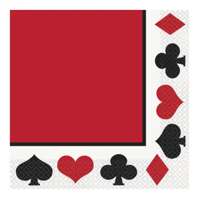 Servetter Spelkort - 16-pack