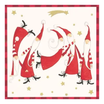 Servetter Stjärnor & Tomtar - 20-pack