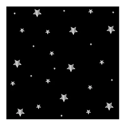 Servetter Svart med Stjärnor - 16-pack
