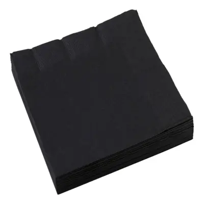 Servetter Svarta - 20-pack