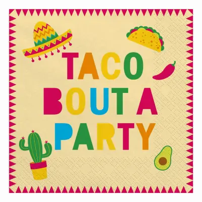 Servetter Tacoparty - 20-pack