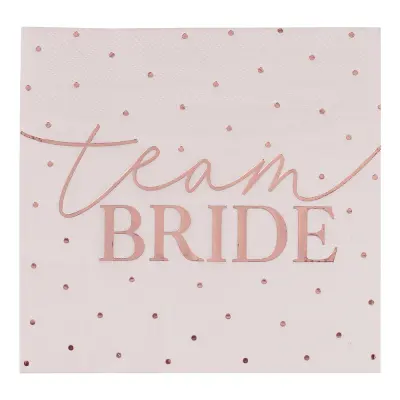 Servetter Team Bride Rosa/Roséguld
