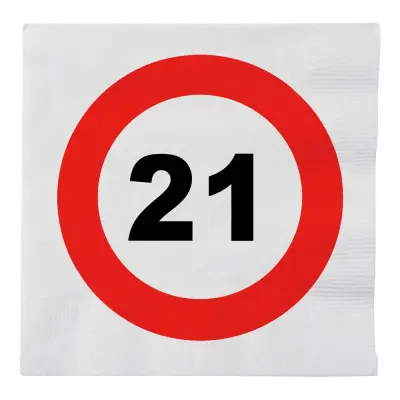 Servetter Trafikskylt 21 - 16-pack
