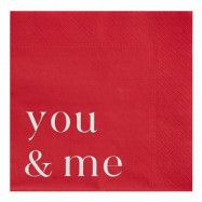 Servetter You & Me - 16-pack