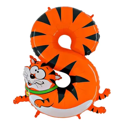 Sifferballong Djur - Siffra 8