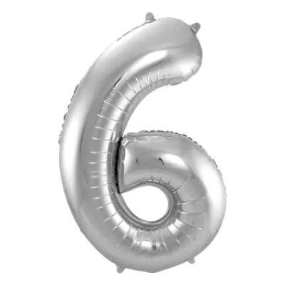 Sifferballong Jumbo 86 cm Silver