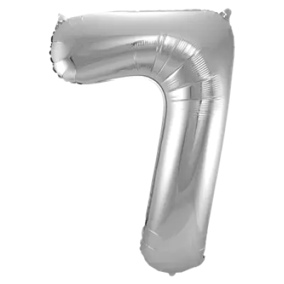 Sifferballong Jumbo 86 cm Silver