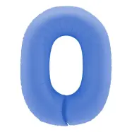 Sifferballong Lotus Blue - Siffra 0