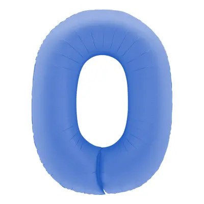Sifferballong Lotus Blue - Siffra 0