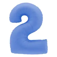 Sifferballong Lotus Blue - Siffra 2