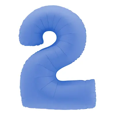 Sifferballong Lotus Blue - Siffra 2