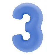 Sifferballong Lotus Blue - Siffra 3
