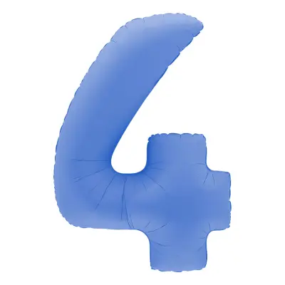 Sifferballong Lotus Blue - Siffra 4