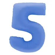 Sifferballong Lotus Blue - Siffra 5