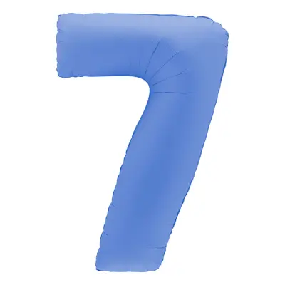Sifferballong Lotus Blue - Siffra 7