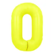 Sifferballong Neongul - Siffra 0