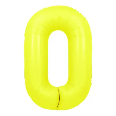 Sifferballong Neongul - Siffra 0