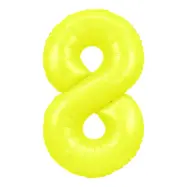 Sifferballong Neongul - Siffra 8