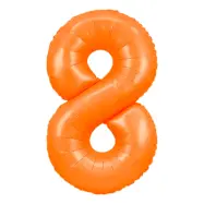 Sifferballong Neonorange - Siffra 8