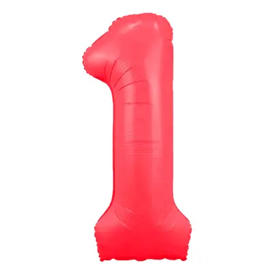 Sifferballong Neonröd - Siffra 1