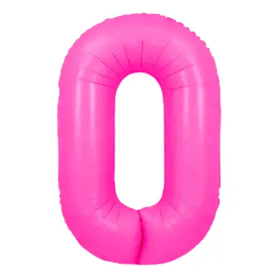 Sifferballong Neonrosa - Siffra 0