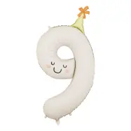 Sifferballong Partyhatt - Siffra 9