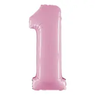 Sifferballong Pastellrosa - Siffra 1