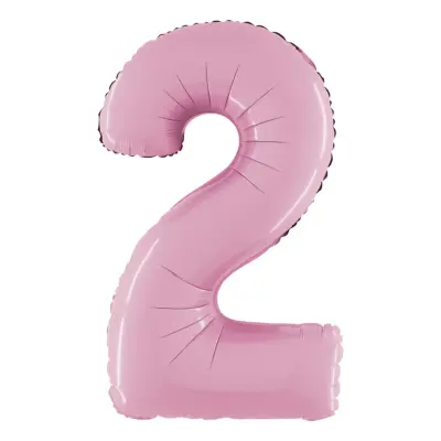 Sifferballong Pastellrosa - Siffra 2