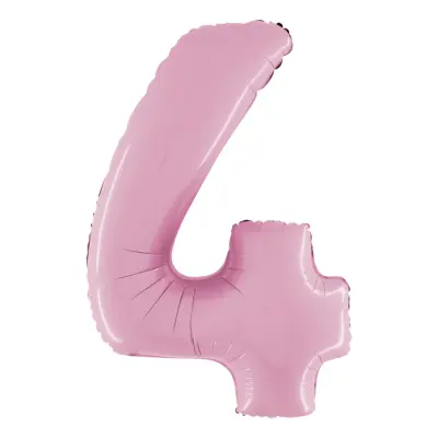 Sifferballong Pastellrosa - Siffra 4