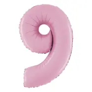 Sifferballong Pastellrosa - Siffra 9