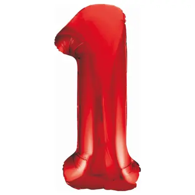 Sifferballong Röd 85cm