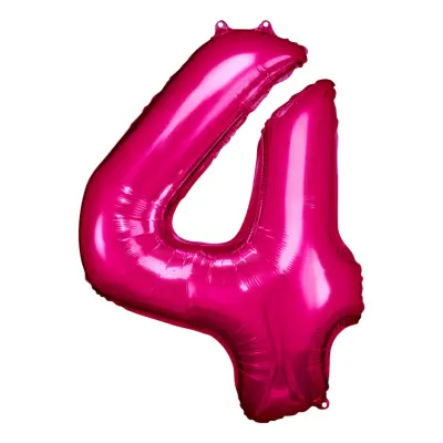 Sifferballong Rosa Metallic - Siffra 4
