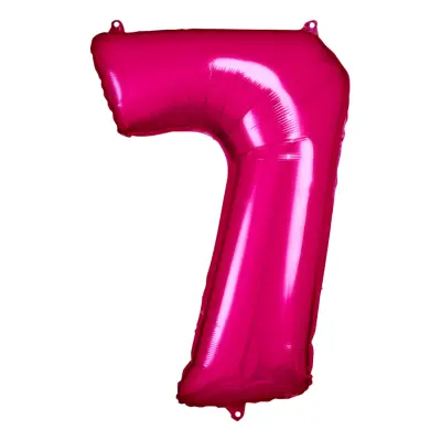 Sifferballong Rosa Metallic - Siffra 7