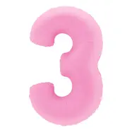 Sifferballong Sakura Pink - Siffra 3