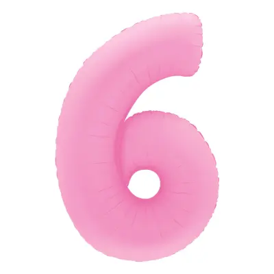 Sifferballong Sakura Pink - Siffra 6