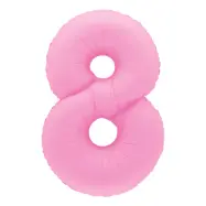 Sifferballong Sakura Pink - Siffra 8