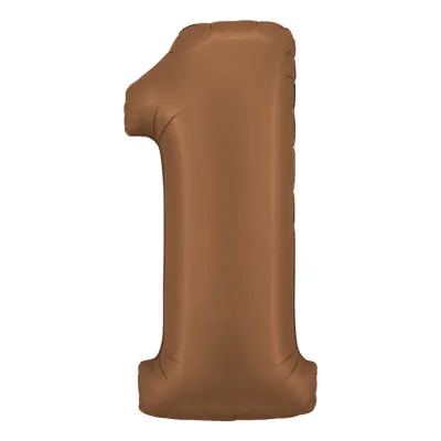 Sifferballong Satin Chocolate - Siffra 1