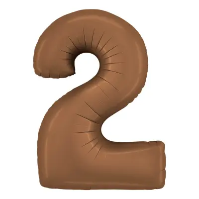 Sifferballong Satin Chocolate - Siffra 2