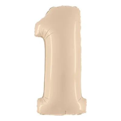 Sifferballong Satin Cream - Siffra 1