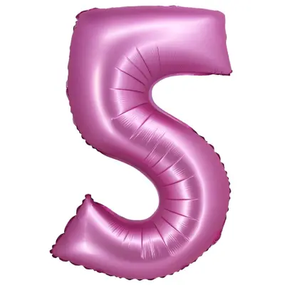 Sifferballong Satin Rosa 76cm