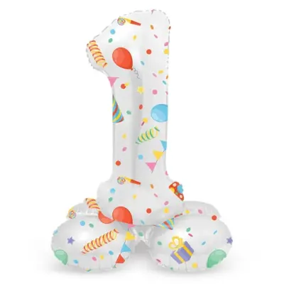 Sifferballong Stående Joyful Party 72 cm
