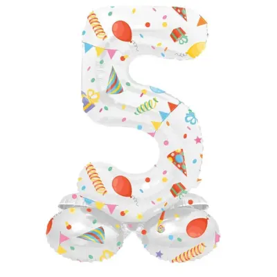 Sifferballong Stående Joyful Party 72 cm