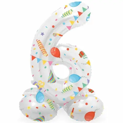 Sifferballong Stående Joyful Party 72 cm